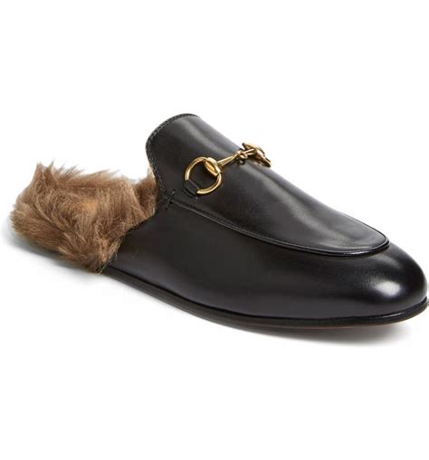 gucci loafers women with fur|gucci mule loafers.